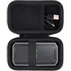Khanka Custodia rigida per SanDisk Professional 1TB 2TB 4TB PRO-G40 SSD, copertura di archiviazione portatile per unità a stato solido esterna Thunderbolt 3, solo custodia (Nero)