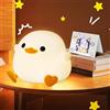 UCAMP Luce Notturna per Bambini LED in Silicone con Sensore Tattile e Timer, USB Ricaricabile per Camera da Letto - Regalo di Natale