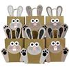 PaPIerDraCHeN Sacchetti per Regali Fai da Te per Pasqua con Coniglio di Pasqua in Bianco e Nero da riempire a Piacere - per confezionare Regali per Bambini e Adulti