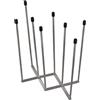 xianynow Scolabottiglie per Borracce Pieghevole, 27cm Scolabottiglie Scolapiatti da Cucina, Multifunzione Scola Borracce per 8 Bottiglie, per Bottiglie di Vetro e Biberon
