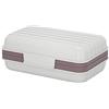 nuodwell - Portasaponetta realizzato a mano, impermeabile e antigoccia, scatola per sapone sigillata e portatile, per casa e viaggi (Grigio)