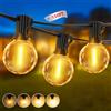 SAEIHGAE Esterno Luci da Giardino Catena 45m Esterni Giardino Catene G40 Lampadine Gazebo Balcone Lucine Catene Luminose Interno
