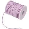 PATIKIL 2,65mm x 45m Cordino in Pelle Scamosciata Cordoncino Pelle Scamosciata Nastro Corda Finta Pelle Artigianato Floreale Pizzo per Bracciali Regalo Creazione Gioielli, Chiaro Viola
