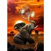 AIRDEA 5D Elefante Diamond Painting Kit Completo per Adulti,Pittura Diamante Fai Da Te,Tramonto Diamante Painting per Bambini,l'arte del Diamante Rotondo,Pittura Diamante per Casa Decorazioni 30x40cm