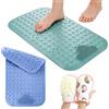 JOYBOY Tappeto Doccia Antiscivolo, 2pcs Tappetino da Vasca Antiscivolo(70x40 cm) con Ventose e Fori di Drenaggio, Morbida TPE per Vasca, Bagno(con Guanto da Bagno)