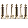 winwill 6 adattatori da jack placcati oro da 6,35 mm maschio a femmina da 3,5 mm, adattatore da avvitare maschio da 1/4 a femmina da 1/8