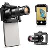 APEXEL Teleobiettivo HD 6X con messa a fuoco fissa e clip universale migliorata, obiettivo macro da 150 mm, pratico set di obiettivi, compatibile con la maggior parte dei telefoni cellulari