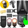 Godox V1 Mid S Flash per Sony Fotocamere Flash Speedlite,55Ws,2.4G TTL 1/8000 HSS,650 Lampi a Piena Potenza,Tempo Ricarica 1,7s,Batteria al Litio 7,2V/2200mAh,Lampada Pilota LED da 2W con 10 Livelli
