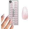 DOONAILS - Soft Gel Press On Nails Set da 30 pezzi Rose Cateye Almond Form Rosa - Unghie da incollare Full Cover in qualità da salone - Finte unghie Soft Gel Medium - Naturale e piacevole al tatto
