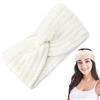 CDRPD Fascia per Capelli Invernale Lavorata a Maglia da Donna - Scalda Orecchie Elastiche, 1 Pezzo (Bianco)