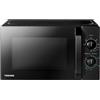 Toshiba Forno a microonde TOSHIBA MW2-MG20PE(BK) da 700 W con funzione grill croccante e combinata, 5 livelli di potenza, potenza grill 1000 W, Nero