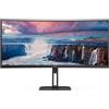 AOC AOC Value-line CU34V5C/BK - V5 series - monitor a LED - curvato - 34 - 3440 x 1440 WQHD @ 100 Hz - VA - 300 cd/m² - 3000:1 - 4 ms - HDMI, DisplayPort, USB-C - altoparlanti - nero opaco CU34V5C/BK