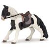 Papo - Statuina Pony con Sella Realistica - 3 Anni + - Collezione Cavalli e Pony - Gioco Creativo Mondo Equestre - Idea Regalo Giocattolo Bambina Bambino