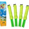 E-Know Confezione da 2 bacchette per bolle di sapone giganti in acciaio inox rende il design telescopico facile trasportare giocattoli giardino e attività all'aperto (più via)
