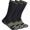 Timberland PRO 3-Pack Crew Socks Calzini da Squadra, Nero, 3 Pezzi, XL (Pacco da 3) Uomo