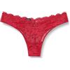 Emporio Armani Eternal Lace V-Brazilian Sottoveste a Gonna, Rosso, S Donna