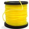 Zeqeey Filo per Decespugliatore in Nylon Linea di Taglio Quadrata, 2,4 mm x 100 m, per Tosaerba Erbacce e Giardino, 0,095 Pollici, Dimensioni diagonali 3,4 m