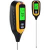 Thalire Igrometro per Piante,Tester per Il Suolo,4 in 1 Misuratore PH Terreno, Temperatura e umidità, Misuratore Terreno, Misuratore del Suolo per Piante,Fiore,Erba in Ambienti Interni o Esterni