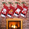 FUKPO Calze Natalizie da Appendere Set, Calza Befana Vuota Personalizzata Addobbi Natale Calza Natalizia Caramelle, Calze Befana da Riempire Vuote Personalizzate Camino Decorazioni Natalizie Casa