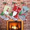 FUKPO Calze Natalizie da Appendere Set, Calza Befana Vuota Personalizzata Addobbi Natale Calza Natalizia Caramelle, Calze Befana da Riempire Vuote Personalizzate Camino Decorazioni Natalizie Casa