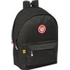 safta KINGS League - Zaino per laptop da 15,6 e USB, ideale per giovani di diverse età, tessuto riciclato, comodo e versatile, qualità e resistenza, 31 x 18 x 44 cm, colore: nero, Nero, Estándar,