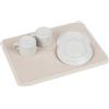 Wenko Tappeto drenante MOD. Damon scolapiatti in diatomite Assorbente per Cucina con Piedini in Silicone Carta vetrata 40 x 30 x 0,9 cm Beige