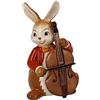 Goebel Coniglietto 66-845-80-1 - Statuetta di bassista allegro in gres, dimensioni: 4,5 x 4 x 8 cm
