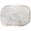 Dainty Home Set di 2 tovagliette rettangolari in sughero, color argento, resistenti al calore, antiscivolo, facili da pulire, per cene eleganti, 30,5 x 45,7 cm, perfette per case eleganti e moderne