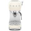 Smeg, Macchina da Caffè Espresso Manuale ECF02CREU, Made in Italy, Cappuccino System, Thermoblock, Tazze Grandi e Funzione Caffè Doppio, Made in Italy, Dimensioni Compatte, 1350W, Panna
