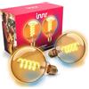 innr Lampadina Smart E27 Zigbee, Funziona con Hue* e Alexa (Bridge Richiesto), Filament Globe, LED Luce Bianca Calda e Fredda, Dimmerabile, 640 lumen - 2 pezzi