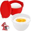 Oelrstfe Set di 2 inserti per robot da cucina KitchenAid, bianco e rosso