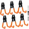 QUELIEN 6 confezioni di ganci da parete - Organizer per cavi resistenti per la conservazione, porta tubi e organizzazione - Design durevole e salvaspazio per uso domestico, officina e garage