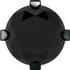 STUDEX ITALIA Srl SYSTEM75 ZIRCONE CUBICO CRISTALLO NERO 5 MM ACCIAIO CHIRURGICO NERO 2 PEZZI 266