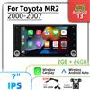 Barlckxs Autoradio Multimediale con Schermo da 7 Pollici per Toyota MR2 2000-2007, Carplay Wireless, Android, GPS, WIFI, 2 Din