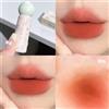QIBEST Nude Matte Lip Fango Rossetto liquido antiaderente impermeabile Lunga durata Lucidalabbra altamente pigmentato Tinta Cosmetici coreani
