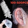 NONE 1-500pcs Usa E Getta Tintura Per Capelli Paraorecchie Impermeabile Copertura Dell'orecchio di Cottura Olio Lavaggio Doccia Bagno Barbiere Parrucchiere Pulizia Accessorie