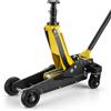 VEVOR Cric Idraulico a Carrello 3 Tonnellate in Alluminio e Acciaio, Cric Idraulico da Pavimento a Doppio Pistone, Altezza di Sollevamento 150-745 mm, Multiuso per Auto Sportivo, Moto, SUV e Camion