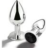 Favelable 2 Pezzi Plug Anale Set, Dilatatore Ano Sex, Giocattoli Erotici Plug Anali, Toys Sessuali Anal Piccolo, Design semplice e confortevole, Adatto per principianti (Nero)