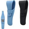 Ginddy Custodia Rasoio Sicurezza del Silicone,2 Pcs Custodia Protettiva per Rasoio Custodia Protettiva da Viaggio per Custodia per Silicone - Blu e nero (257x53 mm)