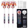 MageRabbit Set di 3 freccette professionali Soft Tip da 18 g, con drago arcobaleno in plastica, con 15 alette per freccette in 5 colori, per bersagli elettronici