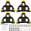 DGUSO Look Keo Tacchette 4 Paia SPD Pedali Borsa Portaoggetti da 1 Pezzo Sistemi di Pedali SPD-SL Per bici da Strada Ciclismo da Corsa