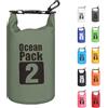 MORAINJAY 2L Borsa Impermeabile,Verde Salvia Waterproof Zaino Impermeabile Sacco Impermeabile con Nessuna Tracolla,2L/5L/10L/15L/20L/30L Dry Bag per Outdoor Sport Acquatici,Barca,Pesca,Rafting,Nuoto