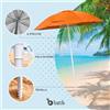 Batik Ombrellone da Spiaggia 180 cm - Modello Lello L'ombrello Arancio