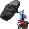 Ousuwo Coprisella universale per moto, coprisedili impermeabili con elastico per la maggior parte delle moto e dei veicoli elettrici (nero)