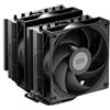 PCCOOLER CPS RT Serie Ventola di CPU, RT620Pro Raffreddatore d'aria Ventola a doppia torre Sistema di raffreddamento CPU a 6 condotti termici, per Intel LGA 115X/1200/1700, AMD AM4/AM5 Nero