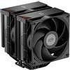 PCCOOLER CPS RT620 Pro Digital BK Dissipatore CPU con display digitale in tempo reale, 6 tubi di calore in rame, due ventole FDB da 120 mm, per AMD AM4/AM5, Intel LGA 115X/1200/1700/1851