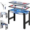 SPORTNOW Tavolo da gioco multifunzioni 5 in 1, biliardo, ping pong, hockey, gioco d'arcade basket, arco e freccia, blu
