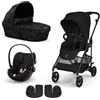 Cybex - Trio Melio Carbon con Cloud G Isize, Magic Street Black