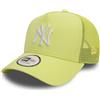 New Era Essential York Yankees Trucker CapEra donna/uomo - Cappello da baseball con visiera in rete con visiera e visiera per tutte le stagioni Primavera Estate Autunno Inverno, Verde chiaro, Taglia