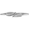 BlackButterfly Metallico Elastico Catena Elastica Foglia Cintura (Argento, XL)